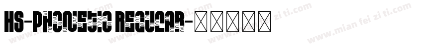 HS-Phonetic Regular字体转换